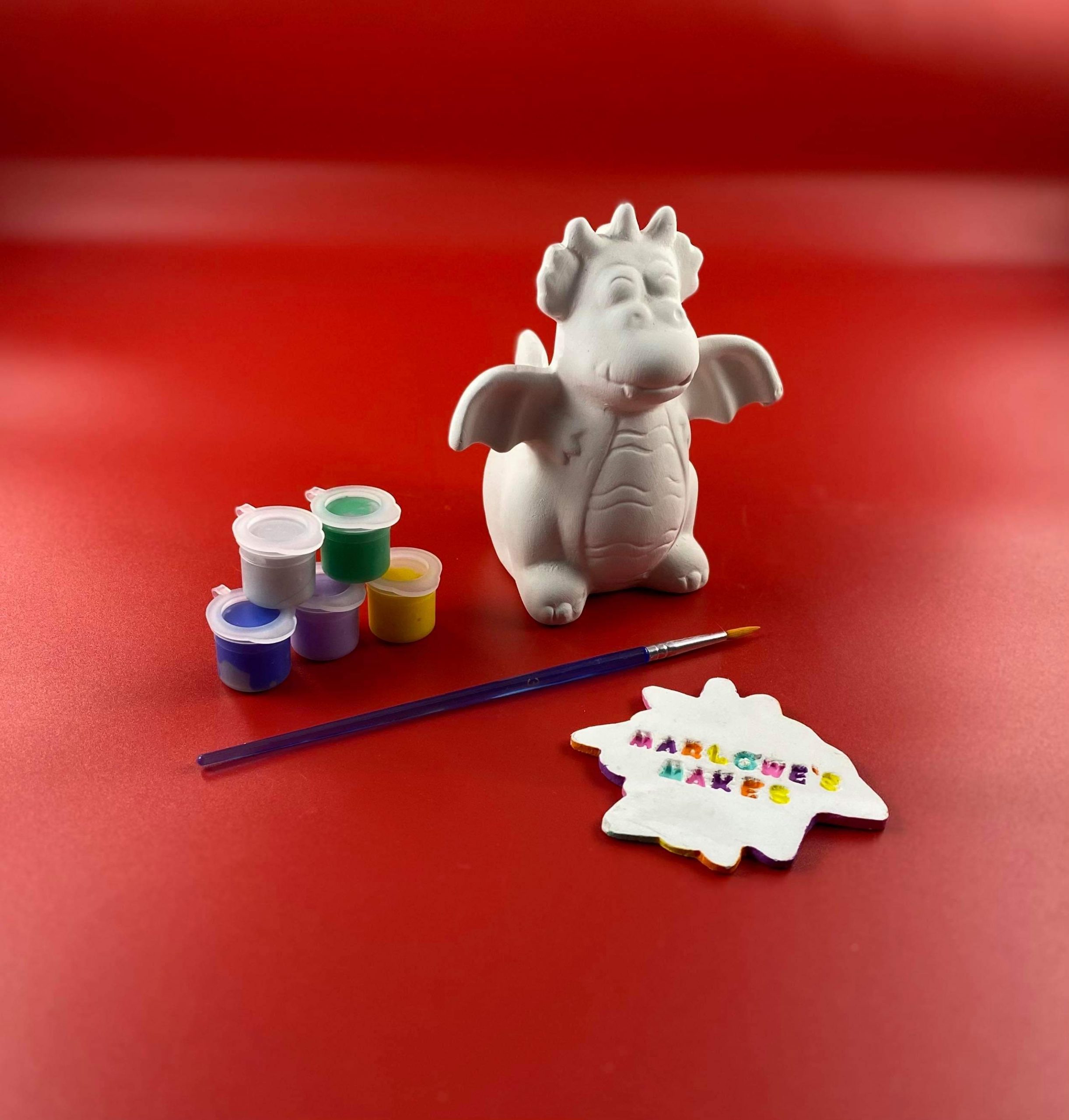 Dragon Pottery Kit Paint Your Own Ceramic Marlowe's Makes Imagiplay